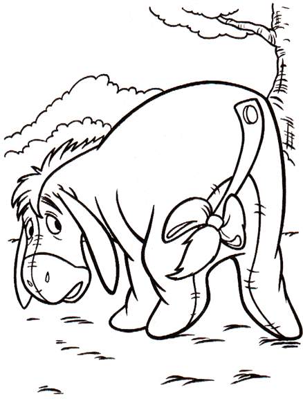 Kids-n-fun.com | 23 coloring pages of Winnie de Pooh and Eeyore